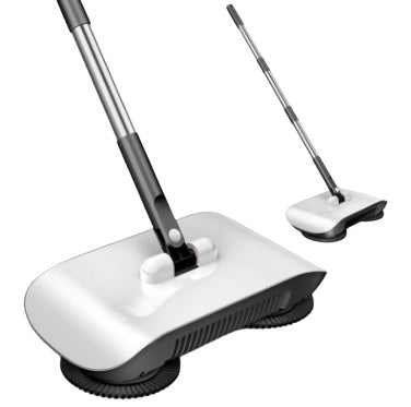 3-in-1 Hand-Push Sweeper: Broom + Dustpan + Mop All-in-One Floor Cleaning Machine