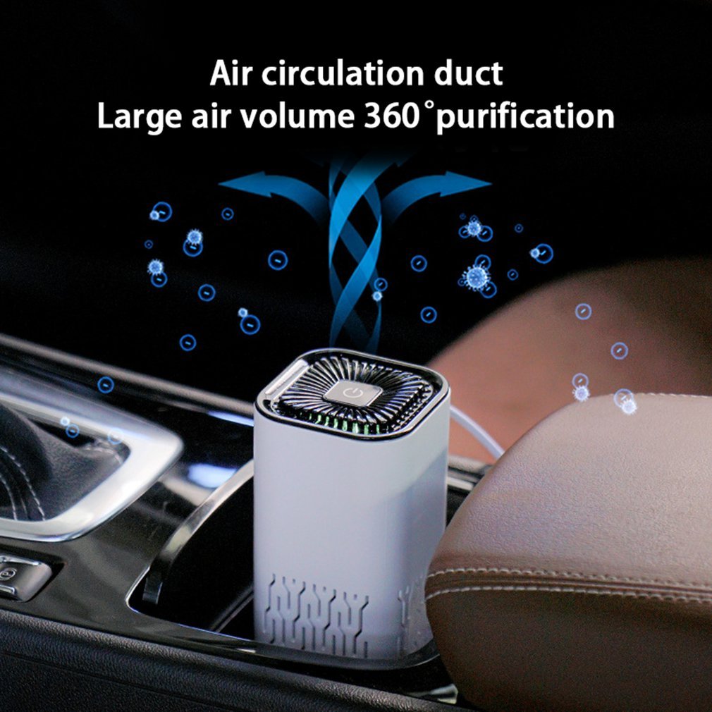Portable Car/Home Negative-Ion Air Purifier – Remove Formaldehyde, Dust & Smoke
