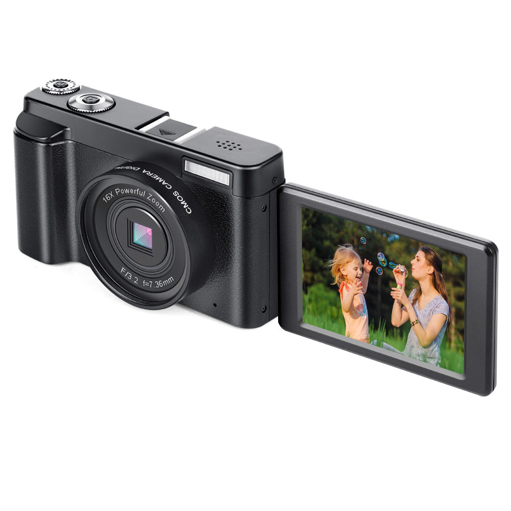 HD WiFi Digital SLR Camera with Flip Screen – 24MP, 16× Zoom, 1080p Video