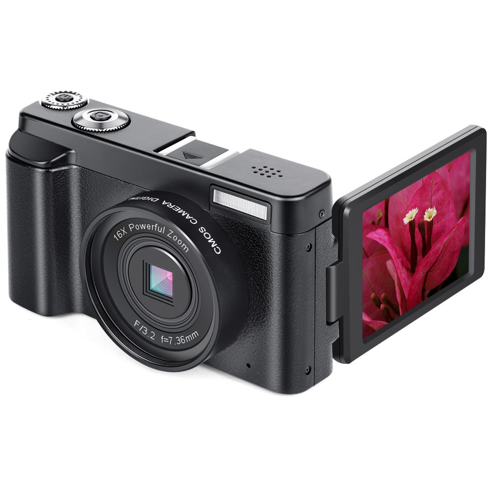 HD WiFi Digital SLR Camera with Flip Screen – 24MP, 16× Zoom, 1080p Video
