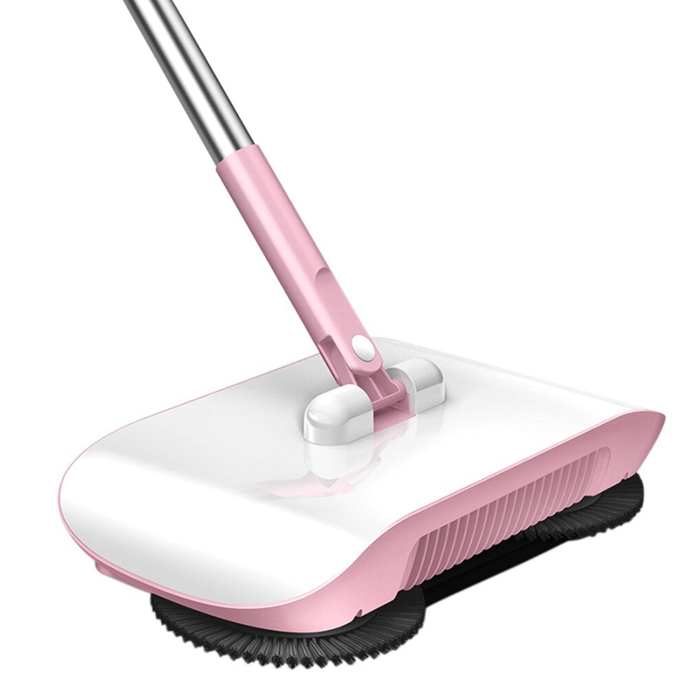 3-in-1 Hand-Push Sweeper: Broom + Dustpan + Mop All-in-One Floor Cleaning Machine