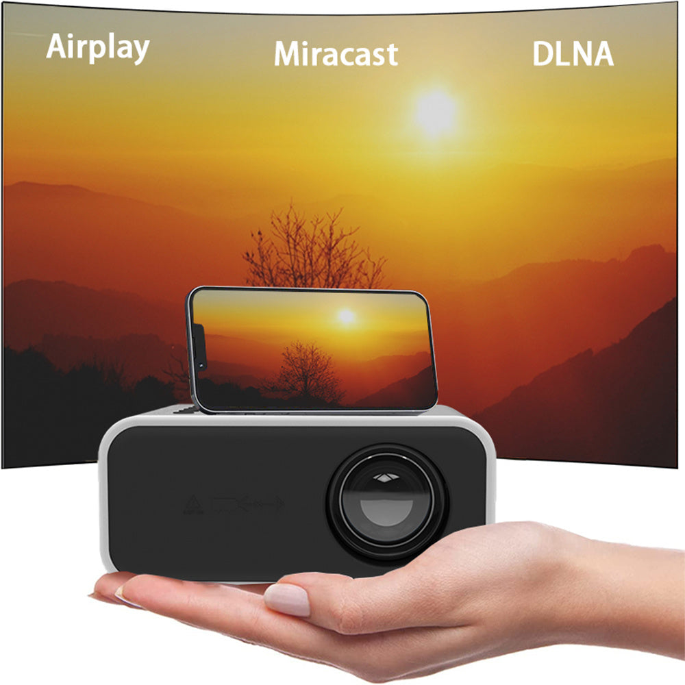 YT300 Home Portable Mini Projector – 1080p HD, Wired & Wireless