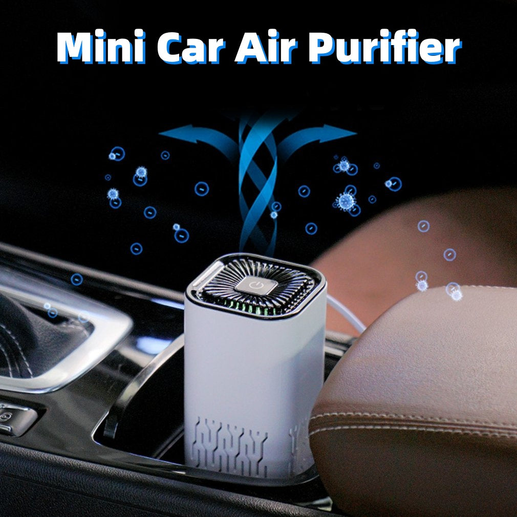 Portable Car/Home Negative-Ion Air Purifier – Remove Formaldehyde, Dust & Smoke