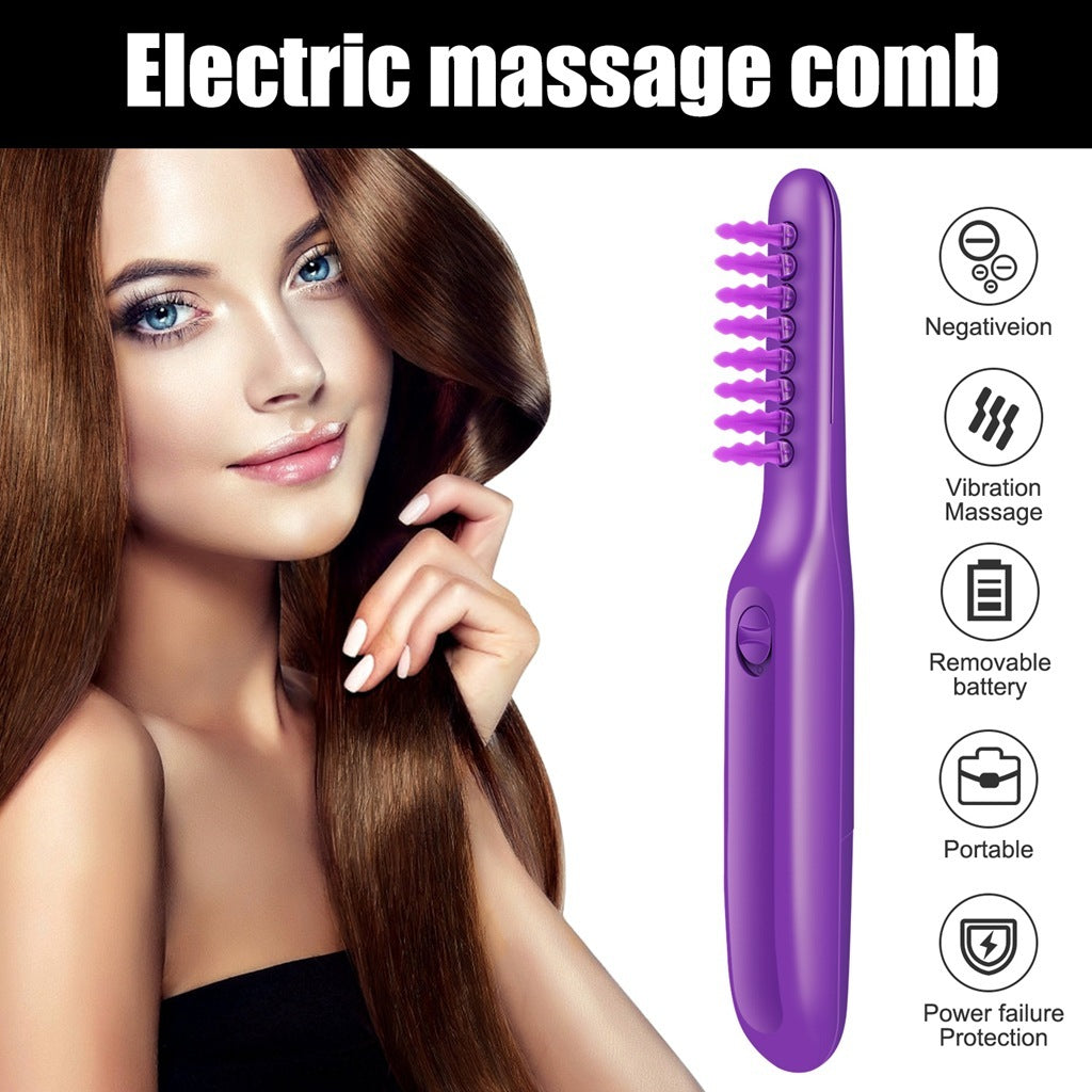 Portable Electric Detangling Brush & Scalp Massager
